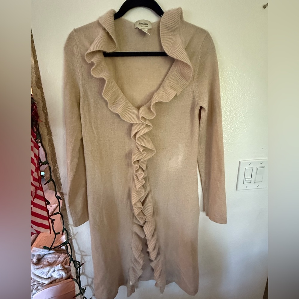 Nieman Marcus cashmere duster sweater